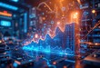 © Turzo Khan - Digital financial growth with rising data chart