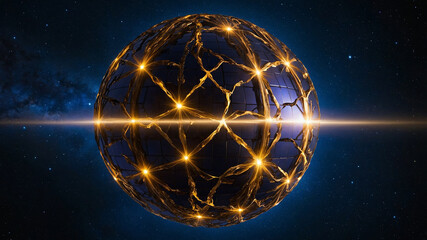 abstract background with globe