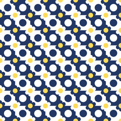 Poster - Daisy pattern. Vector and simple minimalistic pattern.