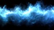 © isti - Abstract blue energy waves against a black background
