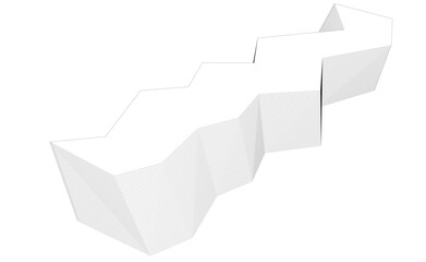 Wall Mural - abstract lines architectural 3d drawing