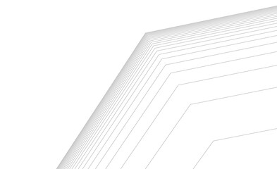 Wall Mural - abstract lines architectural 3d drawing