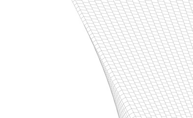 Wall Mural - abstract lines architectural 3d drawing