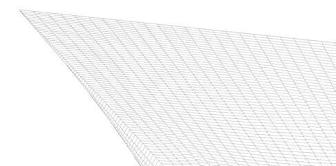 Wall Mural - abstract lines architectural 3d drawing