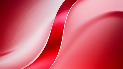 Wall Mural - Crimson Curve: A captivating abstract with smooth curves and a vibrant interplay of red hues, inviting the viewer's imagination