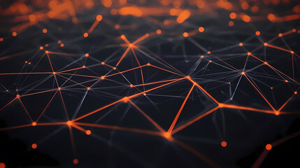 Orange Lines in Black Network