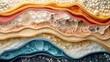 © Zahfran - Cross-section of human skin showing layers, colorful and detailed, educational style