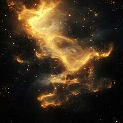 Wall Mural - the cosmic glow illuminates the dark expanse of starry space beautifully