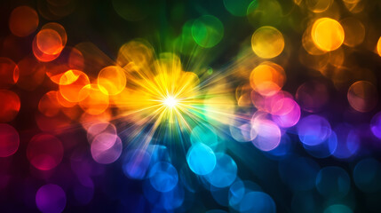 Wall Mural - blur crystal light
