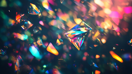 Wall Mural - blur crystal light