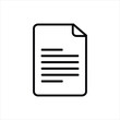 © creative design  - Add document icon in black, outline style and white  background