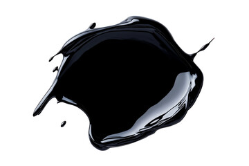 Wall Mural - black paint splash on transparent background for design use