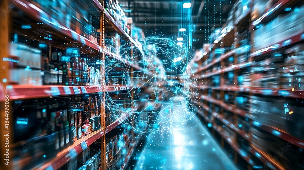 Automated warehouse with advanced inventory management system ...