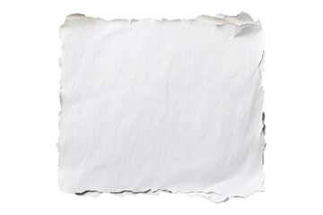 Wall Mural - torn white paper with a transparent background for design use