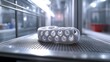 © leymart - 3D-printed white lattice structure inside a lab.