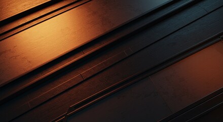 Poster - The image is a black and white photo of a metal surface with a yellowish tint