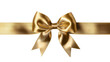 © Krtola  - Golden bow decorating a ribbon on transparent background