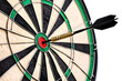 © Lynda - Realistic Image of Dart Hits Bullseye on Dartboard Target in a Black Transparent Background Featuring Accuracy Success and Precision