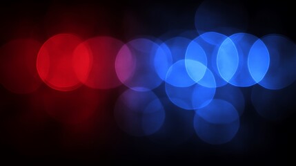 red blue night lights bokeh background.