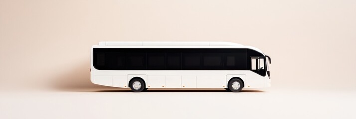 Aufkleber - Urban Mobility Reimagined Minimalist Electric Bus Design Showcasing Sustainable Transportation Innovation for Smart City Ecosystems