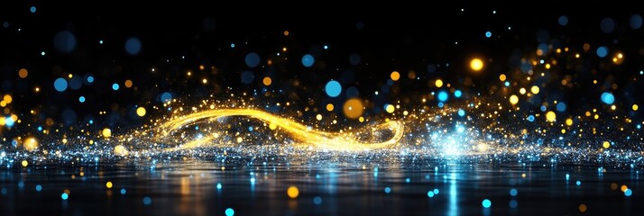 Wall Mural - Sparkling, Glowing Abstract Background