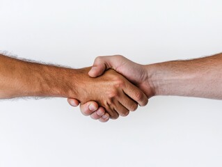 Leinwandbilder - Inclusive Corporate Unity Multicultural Handshake Symbolizing Collaborative Leadership, Diversity Commitment, and Next-Gen Professional Empowerment