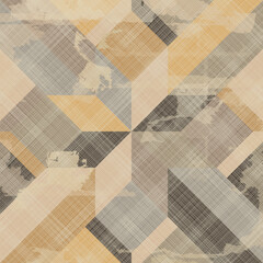 Aufkleber - Abstract seamless striped pattern with an effect of attrition in retro color. Vector shabby geometric carpet. Vintage background for ceramic tile, wallpaper, linoleum, textile, rug, web page