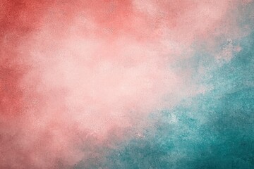 Wall Mural - soft abstract background in coral and teal hues for artistic use