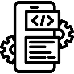 App Development Line Icon