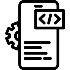 App Development Line Icon