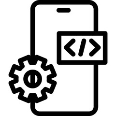 App Development Line Icon