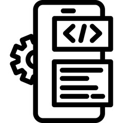 App Development Line Icon