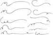 © kumao - 手描きの文字の下の線　アンダーラインセット　ベクター