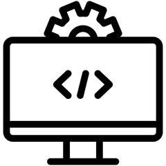 App Development Line Icon