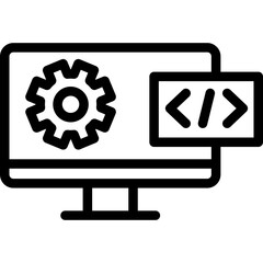 App Development Line Icon