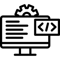 App Development Line Icon