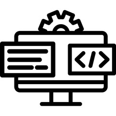 App Development Line Icon