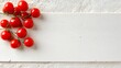© Arfin - Fresh Cherry Tomatoes on a White Background Perfect for Cooking and Recipes