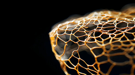 Close Up Of Golden Dried Plant Structure