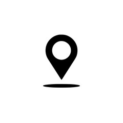 Wall Mural - location pin icon: pin drop marking a point on a map modern and simple design on a ideal for navigat