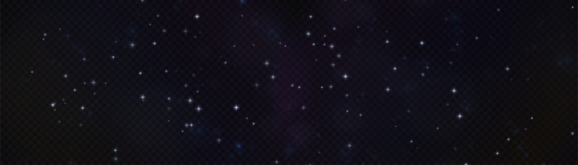 Leinwandbilder - Light effect with many shimmering highlights on a transparent background. Abstract bokeh lights.	