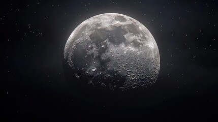 Wall Mural - Majestic Lunar Orb: A Celestial Portrait