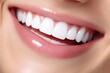 © Vlodko - Smiling young woman showcases glossy lips and bright white teeth Generative AI
