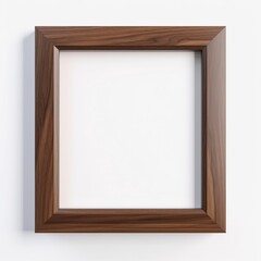 Wall Mural - wooden frame isolated on white background. copy space. generated ai.