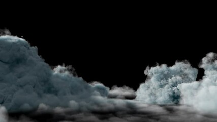 Wall Mural - soft clouds floating gently on transparent background