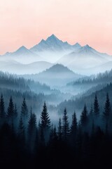 Naklejka na meble Mountain banner