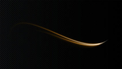 Aufkleber - Futuristic gold neon wave with glowing beams, flowing energy, and fractal patterns. Perfect for AI-inspired designs, cyber space, dynamic backgrounds, and abstract tech wallpapers. Vector illustration