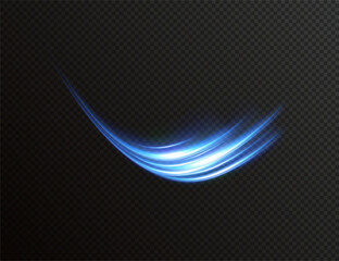 Poster - Modern abstract vector background with glowing neon lines, sparkles, and flare effects. Blue and black stylish design with shimmer, glistering light, and energy motion trail for dynamic banners