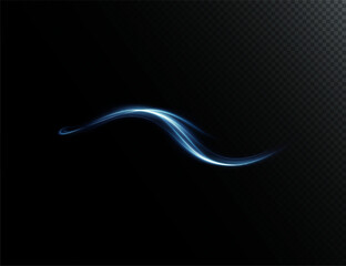 Poster - Modern abstract vector background with glowing neon lines, sparkles, and flare effects. Blue and black stylish design with shimmer, glistering light, and energy motion trail for dynamic banners