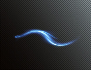 Poster - Modern abstract vector background with glowing neon lines, sparkles, and flare effects. Blue and black stylish design with shimmer, glistering light, and energy motion trail for dynamic banners